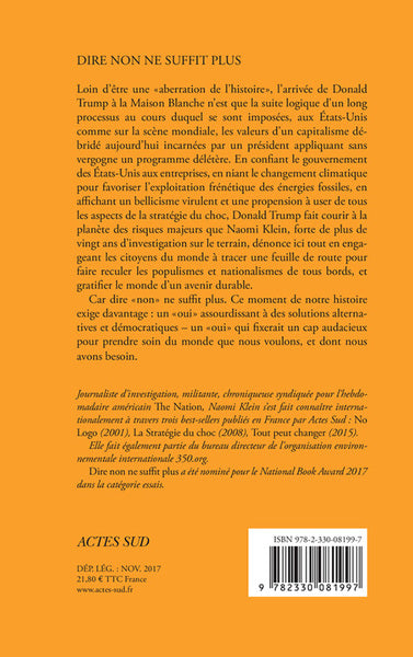 Dire non ne suffit plus