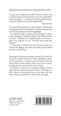 Armand Gatti, dans le maquis des mots