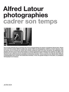Alfred Latour, photographies