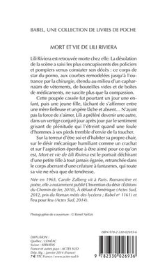 Mort et vie de Lili Riviera