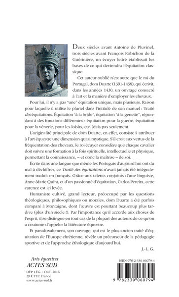 Le traité des équitations