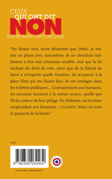 Rosa Parks : "Non à la discrimination raciale"