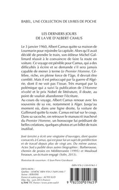 Les Derniers Jours de la vie d'Albert Camus