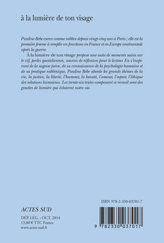 À la lumière de ton visage