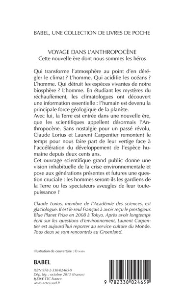 Voyage dans l'anthropocène