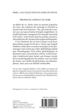 Propos du matin et du soir