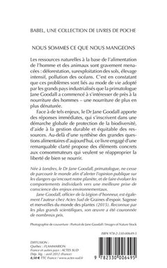 Nous sommes ce que nous mangeons