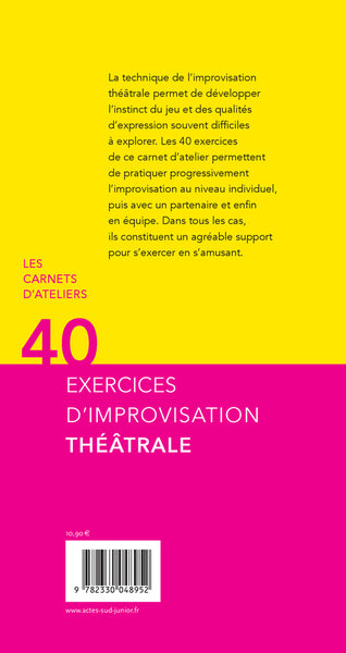Quarante exercices d'improvisation théâtrale