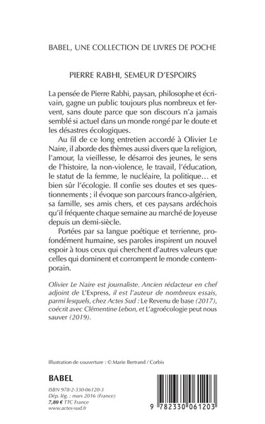 Pierre Rabhi, semeur d'espoirs