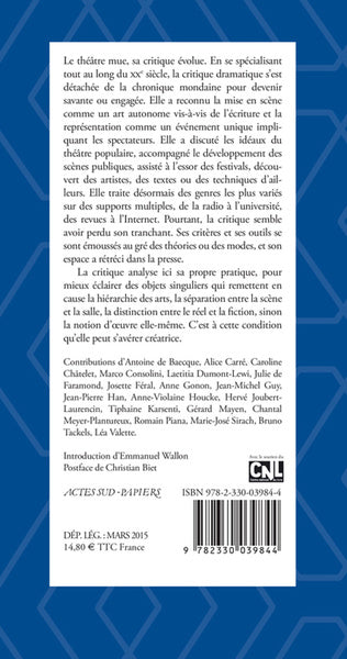 Scènes de la critique