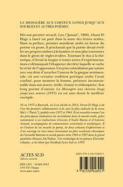 La messagère aux cheveux longs jusqu'aux sources et autres poèmes