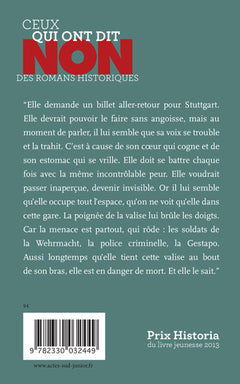 Sophie Scholl : "Non à la lâcheté"