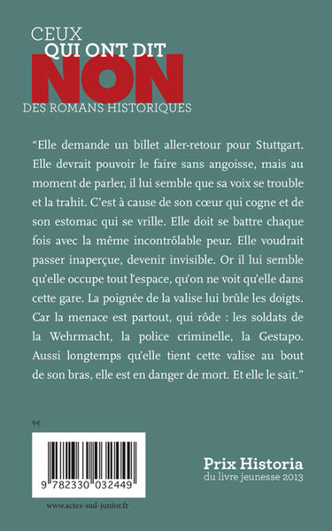 Sophie Scholl : "Non à la lâcheté"