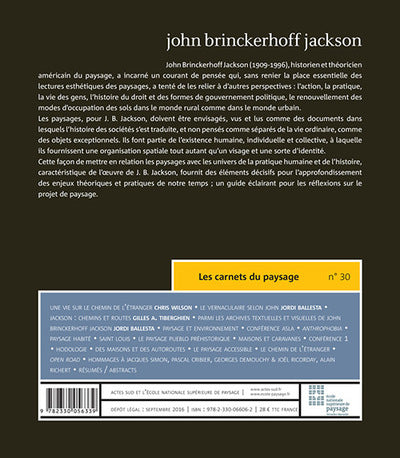 Les Carnets du paysage n° 30