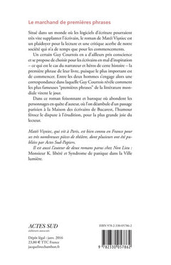 Le marchand de premières phrases