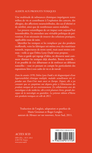 Alerte aux produits toxiques