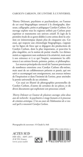 Carolyn Carlson, de l'intime à l'universel