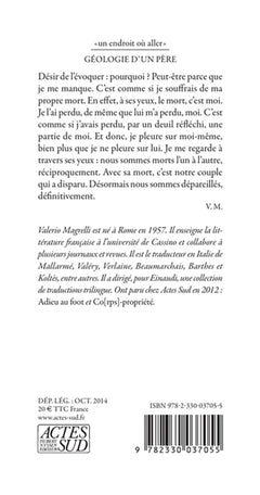 Géologie d'un père