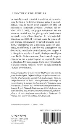 Sauvegarde: Journal 2001-2003