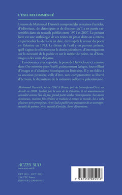 L'exil recommencé
