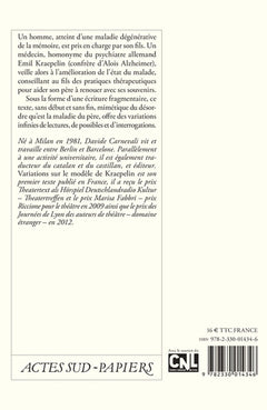 Variations sur le modèle de Kraepelin