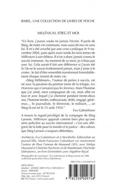 Millénium, Stieg et moi