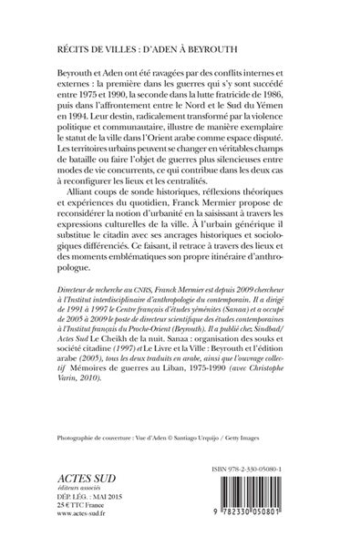 Récits de villes : d'Aden à Beyrouth