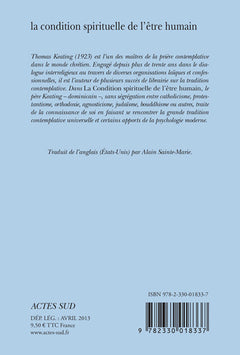 Condition spirituelle de l'être humain