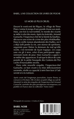 Le mois le plus cruel