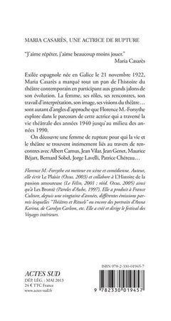 Maria Casarès, une actrice de rupture