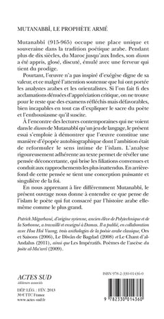 Mutanabbî, le prophète armé