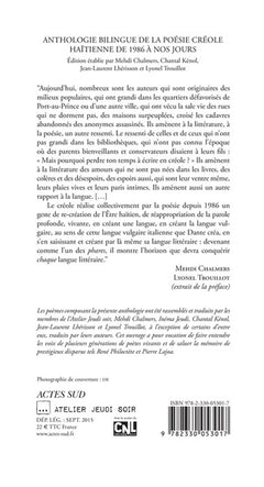 Anthologie bilingue de la poésie créole haïtienne