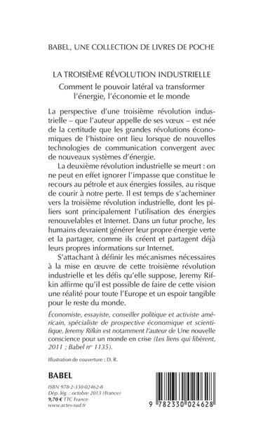 La Troisième Révolution industrielle