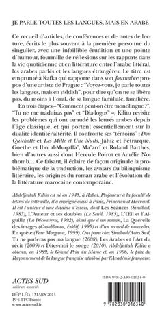 Je parle toutes les langues, mais en arabe
