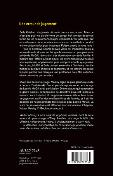 Une erreur de jugement