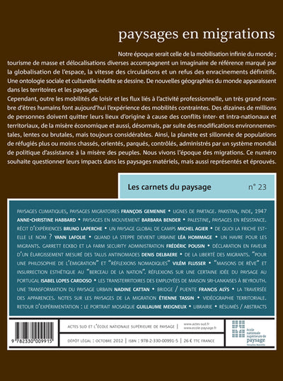 Paysages en migrations