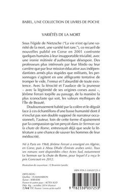 Variétés de la mort - Nouvelles