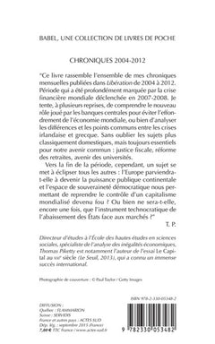 Chroniques 2004-2012