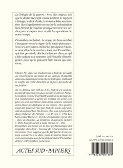 La trilogie de la guerre suivi de Prométhée enchaîné