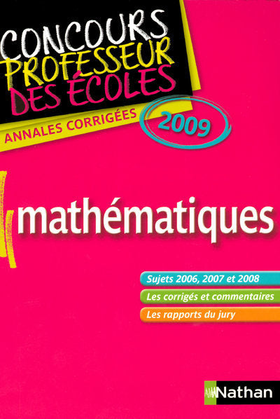 Annales corrigées CRPE-Maths