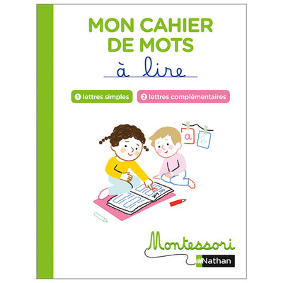 Mon cahier de mots à lire - Lettres simples et complémentaires