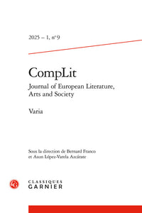 CompLit. Journal of European Literature, Arts and Society