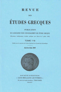 Revue des études grecques