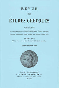 Revue des études grecques