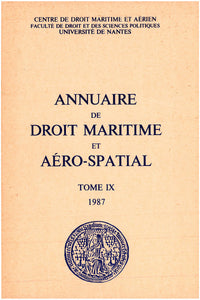 Annuaire de droit maritime et aéro-spatial