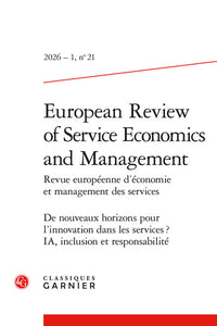 European Review of Service Economics and Management