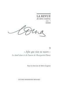 La Revue des lettres modernes