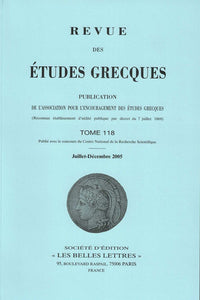 Revue des études grecques