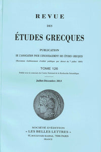 Revue des études grecques