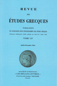 Revue des études grecques